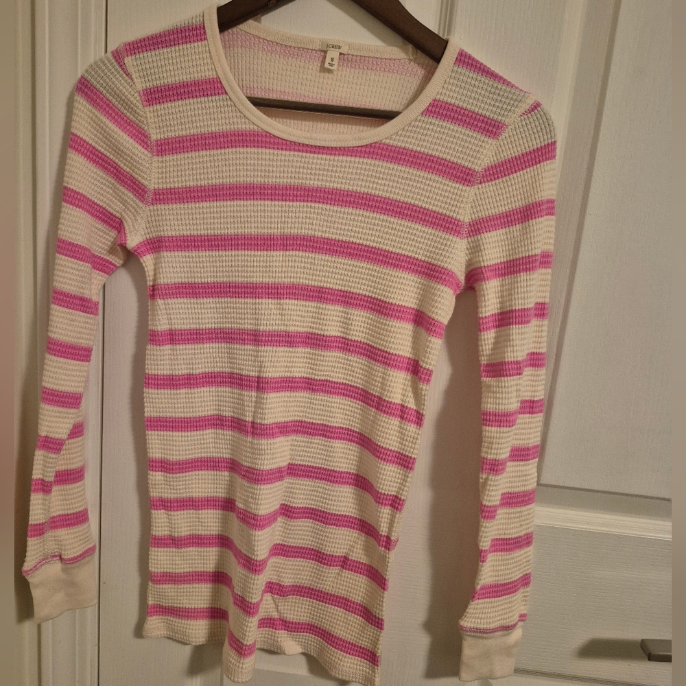 J Crew Waffle Long Sleeve Size Small